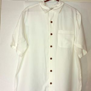 White Casual Button Down Shirt